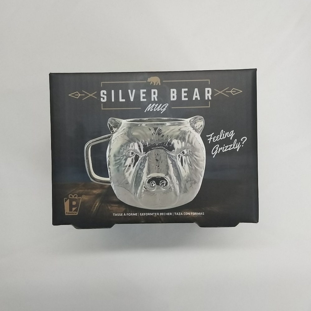 ✨BNIB Bear Mug Silver Gift Idea Father's Day